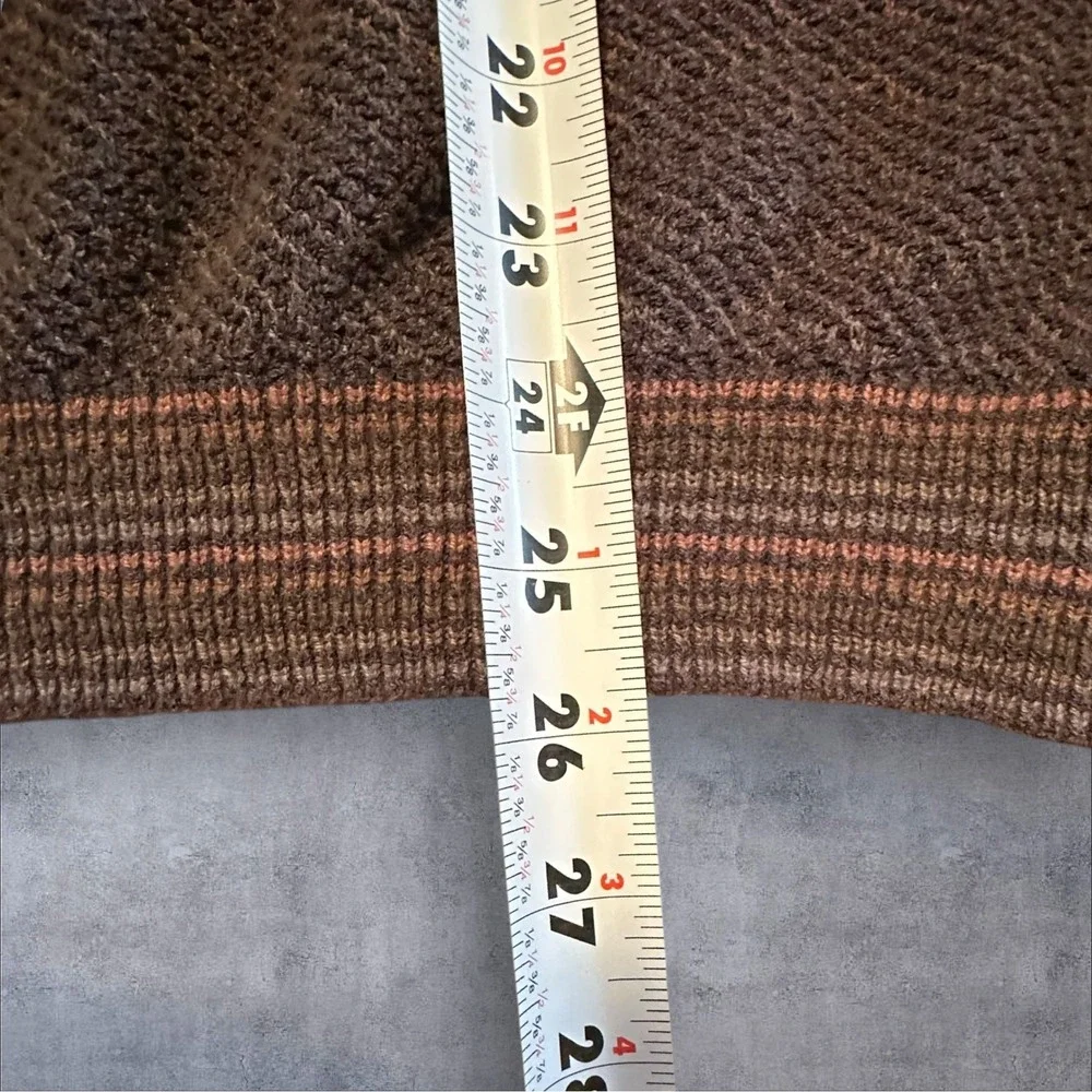 111 State Mens Sweater Vest Large Knit Sleeveless Blue Gray‎ Brown Blend